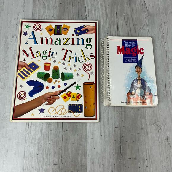 Vintage The Klutz Book Of Magic & Amazing Magic Tricks Bundle - Picture 1 of 4